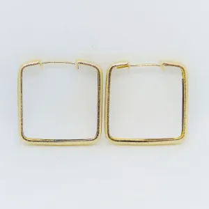 BRINCO ARGOLA QUADRADO LISO