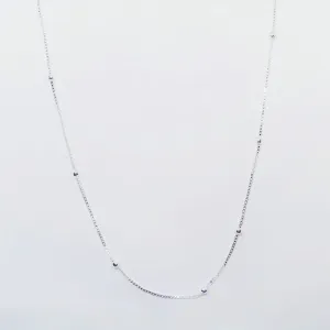 COLAR   CORRENTE VENEZIANA COM BOLINHA 80CM