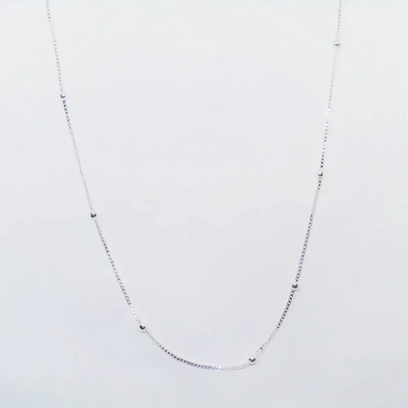 COLAR   CORRENTE VENEZIANA COM BOLINHA 80CM