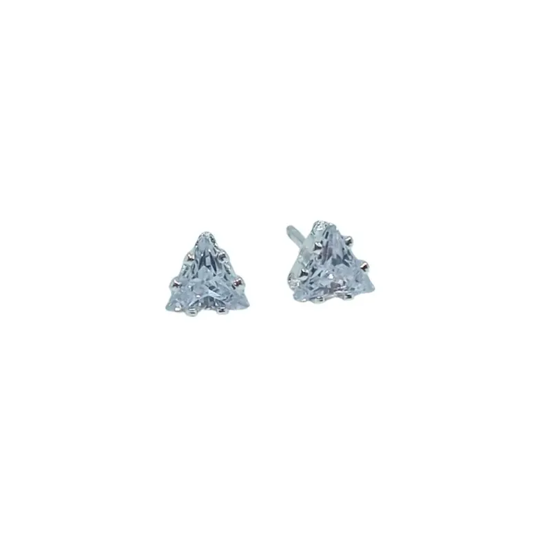 BRINCO PONTO DE LUZ ZIRCONIA CRISTAL TRIANGULO