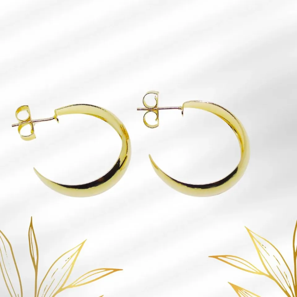 BRINCO ARGOLA LISA BAULADA G